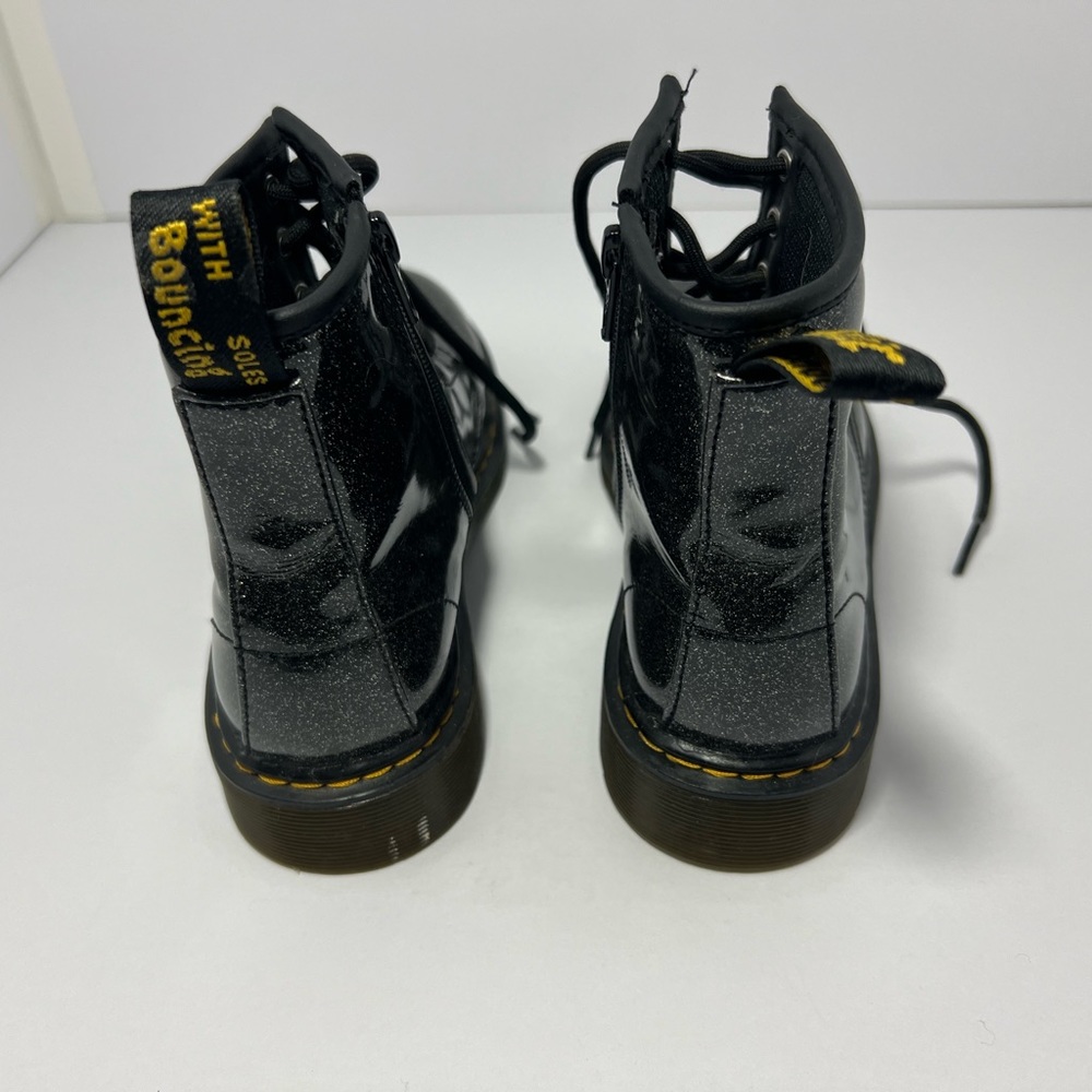 Girls Dr Marten Boots-Black — Cosmic Glitter